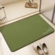 thumbnail image 4 of Alfombra para el baño de barro de diatomeas absorbente y de secado rápido, antideslizante, resistente a las manchas, duradera, tapete para la puerta de la casa, verde, 4 of 8