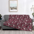 thumbnail image 2 of Yiaed Daisies Flowers Print Blanket Throw Blanket Soft Cozy Flannel Blanket for Home Bed Sofa Couch Chair-60"x50", 2 of 6