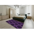 thumbnail image 4 of Ahgly Company Indoor Rectangle Patterned Deep Purple Area Rugs, 2' x 4', 4 of 6