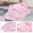thumbnail image 4 of Baby Crib Net Folding Breathable Zipper Closure Free Installation Infant Bed Mesh Netting Pink, 4 of 4