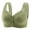 58#Green, variant on Daisy Bras for Older Women 2025 - Front Closure No Underwire, Full Coverage Seamless Bra, Breathable Push Up Plus Size Soft Bralette for Seniors