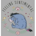 thumbnail image 2 of Boy's Winnie the Pooh Eeyore Feeling Sentimental With Flowers  Graphic Tee Athletic Heather Large, 2 of 5