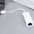 thumbnail image 2 of 2X Network Card USB Type-C to Rj45 100M Driver-Free Network Card Converter Network Cable Adapter Ethernet Adapter A,2 x Network card converter (type-c model),White, 2 of 5