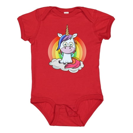 

Inktastic Unicorn Rainbow Boys or Girls Baby Bodysuit