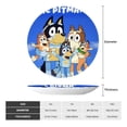 thumbnail image 4 of Lsque Bluey Pattern Ceramic Decorative Plate Decorative Plates with Display Stand Personalized Porcelain Plate Ceramic Ornaments for Wall Hanging Decoration-7in, 4 of 6