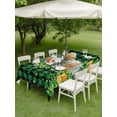 thumbnail image 5 of 60x84 Inch Outdoor Tablecloth with Umbrella Hole Zipper Rectangle St. Patrick's Day Rectangular Tablecloths Outside Waterproof Green Clovers Coin Buffalo Plaid Patio Table Cover for Picnic Party, 5 of 8