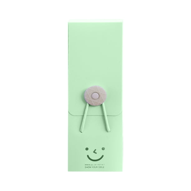 Yhmxh Organizadores y almacenamiento Caja de lápices con botón de sonrisa, color caramelo, linda caja de lápices con cara sonriente Almacenamiento de ducha Almacenamiento de juguetes