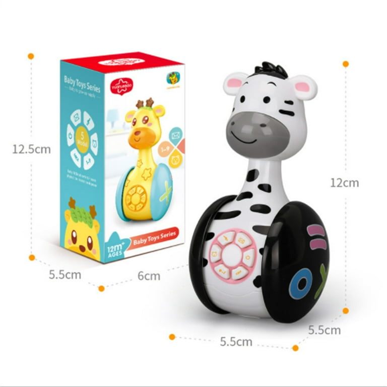 JUNWELL Baby Toys for Months Plus,Musical Toys Cartoon Giraffe