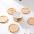 thumbnail image 5 of 7 posavasos vintage de madera para mesa de café, bebidas, escritorio, con soporte para posavasos, ecológicos (6 posavasos + 1 caja de almacenamiento), 5 of 5