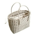 thumbnail image 4 of Beach Bag Hollow Square Large Capacity Straw Portable Shopping Basket Storage Supplies, 4 of 6
