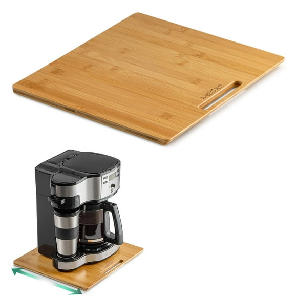 Appliance Slider ANBOXIT Bamboo para cafetera 13x14 cm