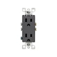 thumbnail image 2 of Enchufe eléctrico Leviton S05-05325-0ES, 15 amperios, negro, dúplex, 2 of 3