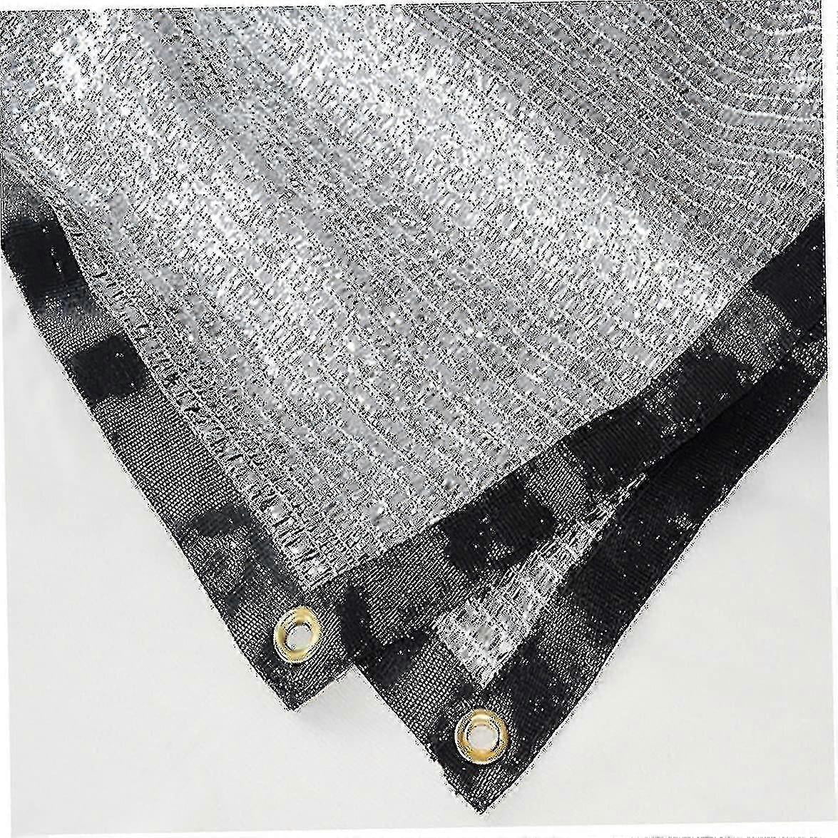 Aluminet Shade Cloth Reflective Aluminet Sun Shade Mesh Uv Resistant Netting With Grommets For Flowers Plants Patio Garden Silver 3x3m,gardening Acces