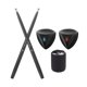 thumbnail image 2 of Tambor electrónico de aire, juego de batería de aire electrónico, accesorios de batería de práctica, herramienta de percusión, tambor de aire silencio 2 pedales Hugo Tambor de aire electrónico, 2 of 10