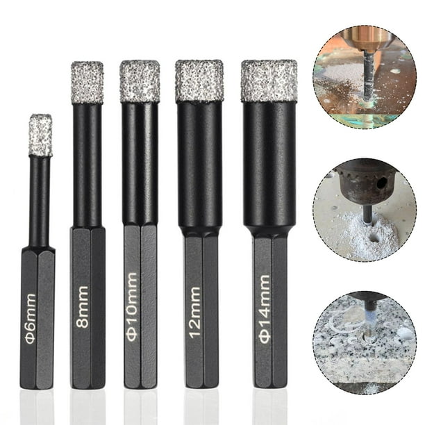 6mm14mm Dry Diamond Drill Bits for Porcelain Granite Tile Glass Ceramics Marble