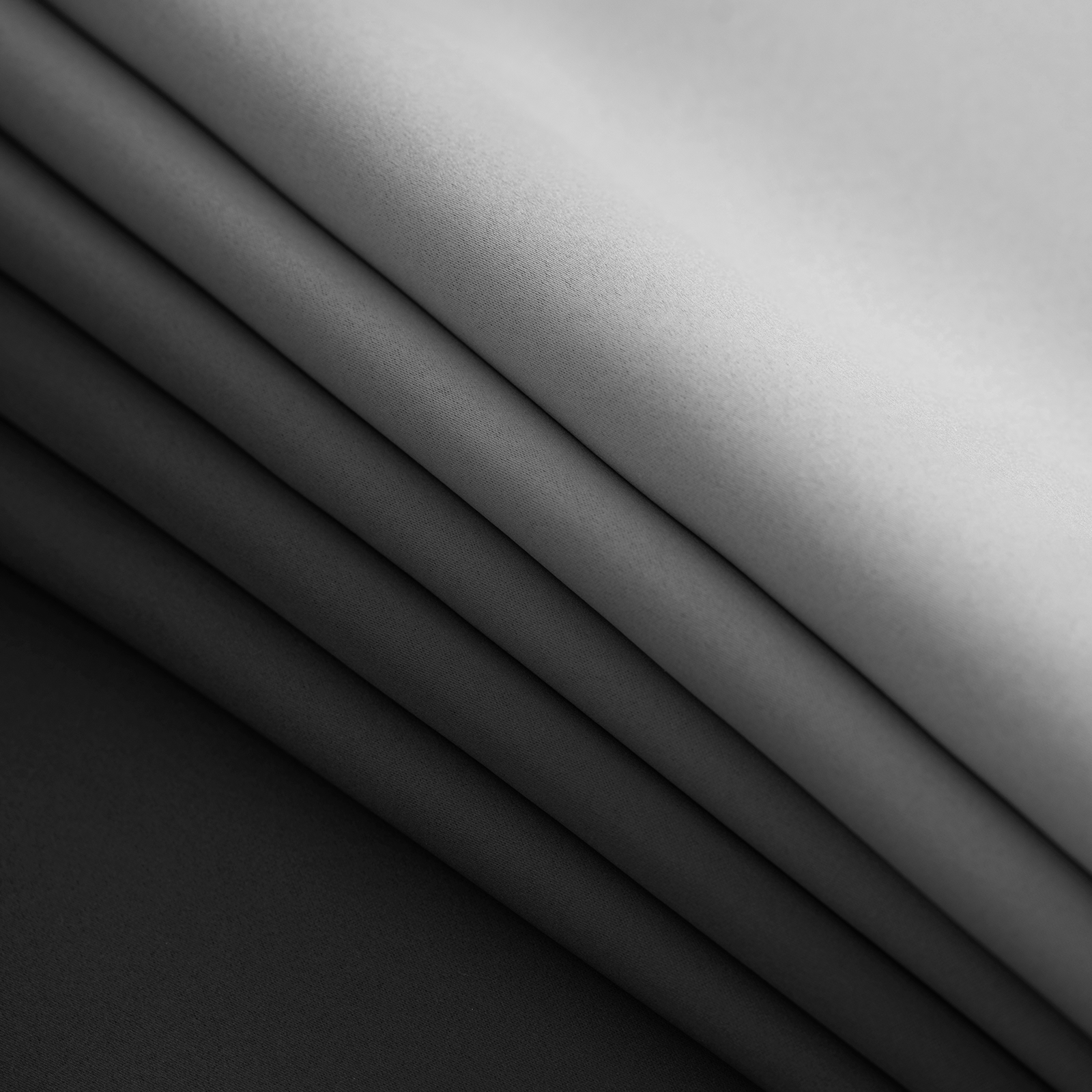 Yakamok Ombre 100% Blackout Curtains for Bedroom, Room Darkening Gradient Grey Curtains for Living Room Grommet Window Curtains 63 inches Long,2 Panels,52x63 inch
