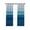 Blue, variant on Blue Ombre Blackout Curtains, Light Blocking Print Window Curtains, Ocean Waves Beach Gradient Thermal Insulated Window Drapes for Living Room Kitchen Cafe 2 Panels, 104"W x 84"L