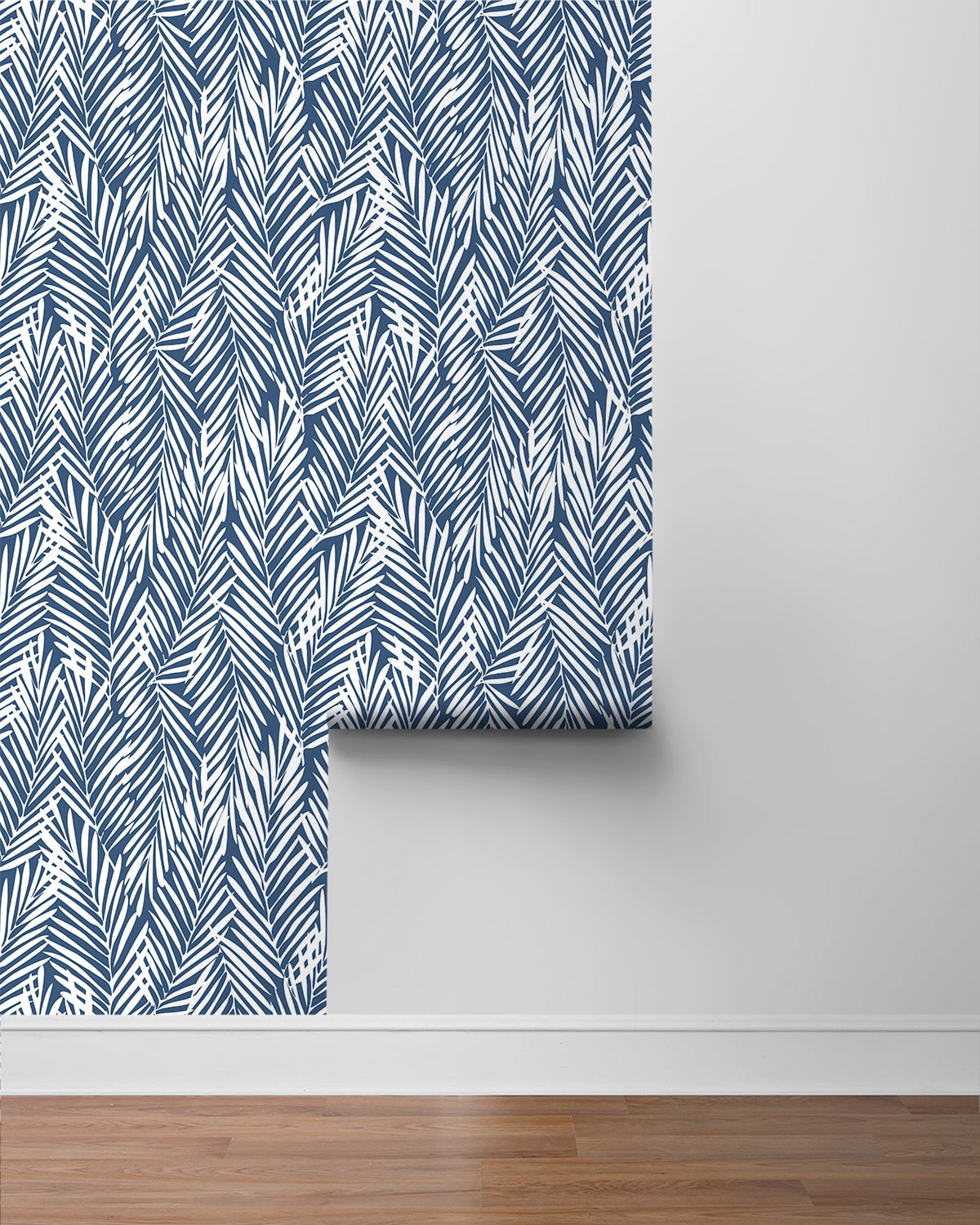 Stacy Garcia Home Coastal Blue Mod Palm Peel and Stick Wallpaper