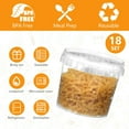 18 Sets 64 oz Plastic Storage Container with Lid Deli Food Container