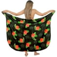 thumbnail image 5 of HAPPY BAY Women's Beachwear Summer Bikini Wraps Beach Wrap Sarong Skirt Swimsuit Swimwear Coverups Swim Cover ups for Womens One Size Space, Hibiscus, 5 of 5