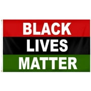 African American Black Lives Matter 3'X5' Single Sided Flag Rough Tex 100D