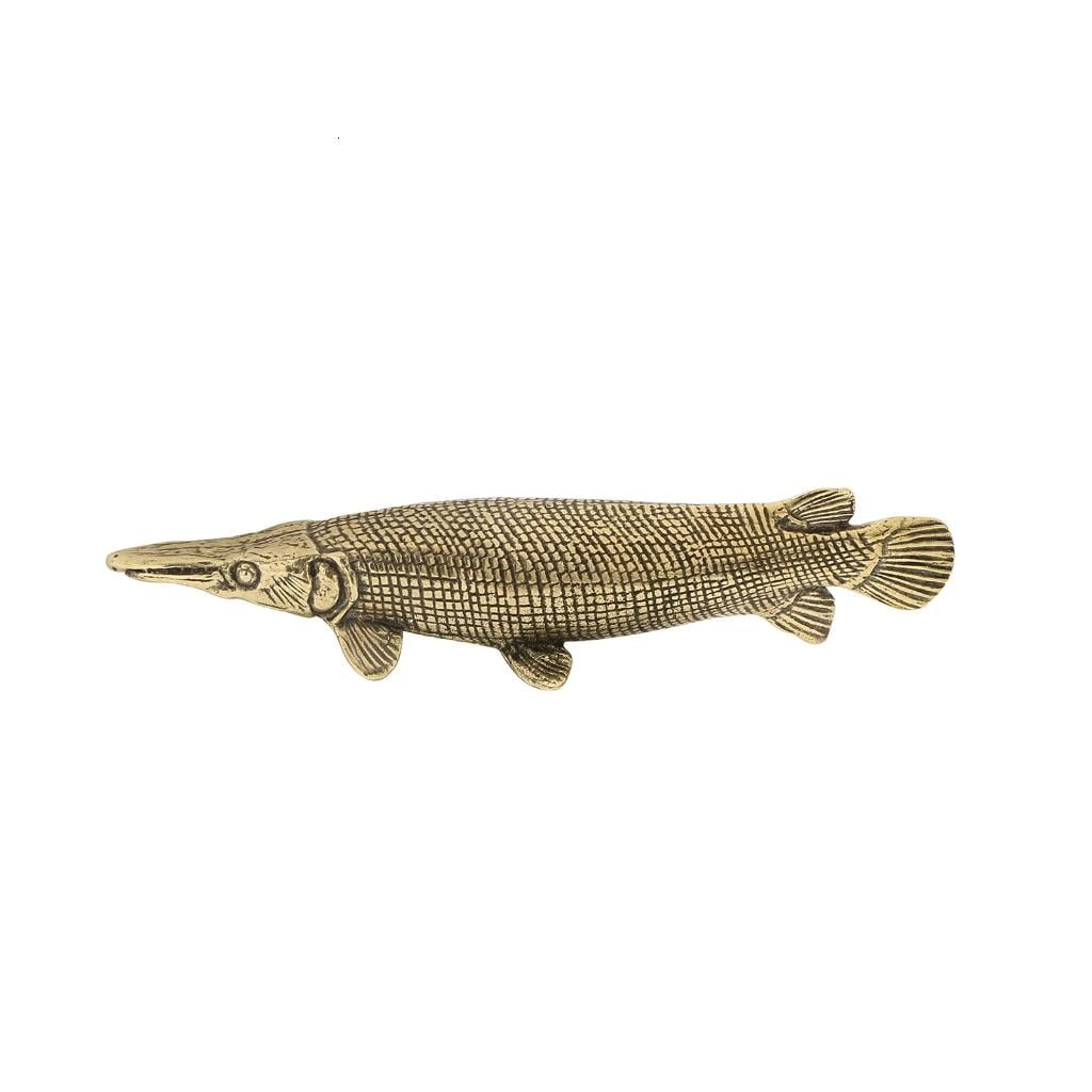 Yihuala Fish Figurines Gold Metal Animal Figurine Statue Shui Sculptures Toy Decorative Collectible Home Decors