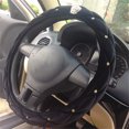 thumbnail image 2 of Crown Shape Rhinestone Plush Cute Steering Wheel Covers for Winter car Accessories Interior for Women, Black, 2 of 6
