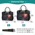 thumbnail image 4 of FORMRS Insulated Lunch Bag Unisex Large Capacity with Shoulder Strap, Black Astronaut, 4 of 6