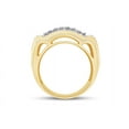 thumbnail image 4 of AFFY 0.20CT White Natural Diamond Men's Anniversary Ring 14k Yellow Gold over Silver-12.5, 4 of 6