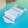 thumbnail image 2 of QJUHUNG Manual Kitchen Slicer for Meat  Fruits & Vegetables - Durable White Plastic with Metal Components   Electricity Needed  Easy-to-Use Luncheon Meat Cutter for Home Cooking  Meat Sli, 2 of 5