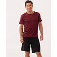 thumbnail image 2 of Mens Quick Dry Fit Dri-Fit Active Wear Athletic Performance Basketball 9 Inch Inseam Wrestling Sweat Tennis Soccer Running Essentials Gym Shorts Hombre Stretch Casual Workout Tech Shorts-Set 5,M, 2 of 2