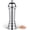 Salt Mill/Silver, variant on Metal Pepper Grinder with Stainless Steel Core, Heavy Duty High Output Pepper Mill with Adjustable Coarseness, All-Metal Construction, Refillable (Silver)