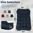 thumbnail image 6 of Geemuslly Egg Chair Cushion Replacement, 7.8 inchThickened Outdoor Hanging Chair Seat Pad , Waterproof Swing Basket Chair Cushion for Patio or Garden (Only Cushion), 6 of 8