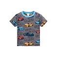thumbnail image 4 of QEFJNO 2-8Y Kids Boys Cotton Pajamas Set 2PCS Short Sleeve Top and Shorts for Toddler Boys Cars Printed Pjs Summer, 4 of 10