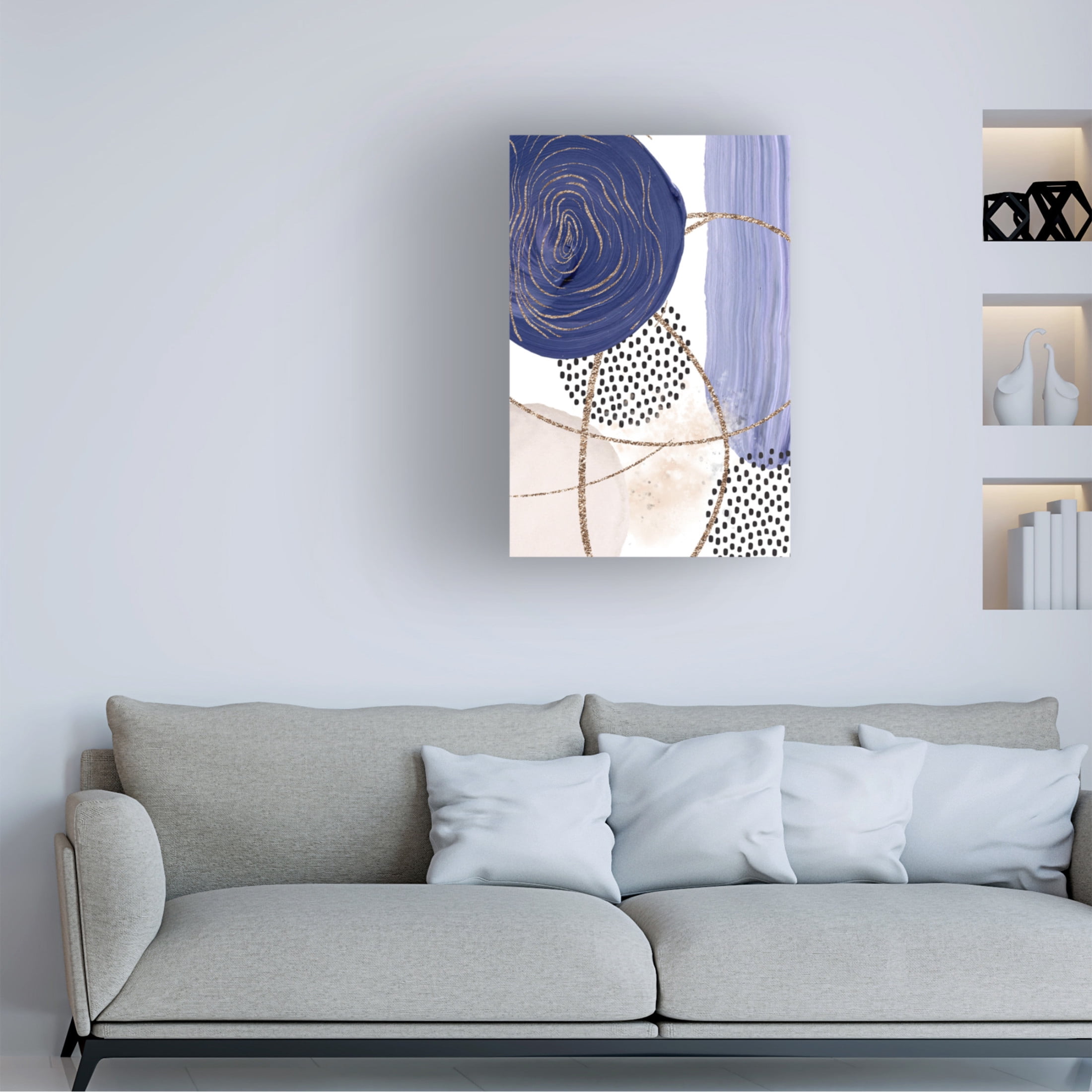 Trademark Fine Art Sally Ann Moss Circle of Colour 2 Canvas Wall Art