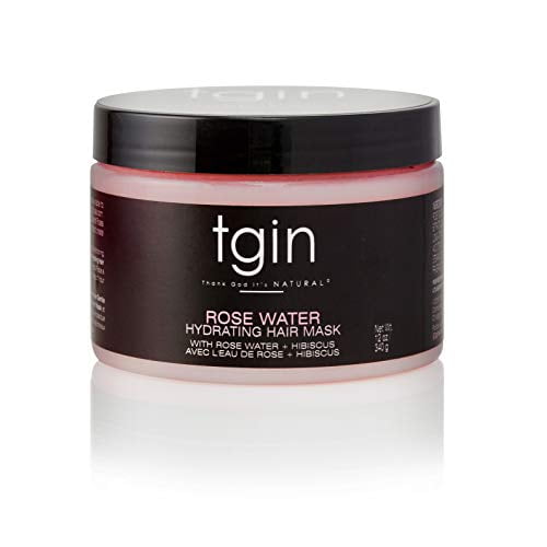 Thank God Its Natural (TGIN) Rose Water Hydrating Hair Mask 12 oz Jar