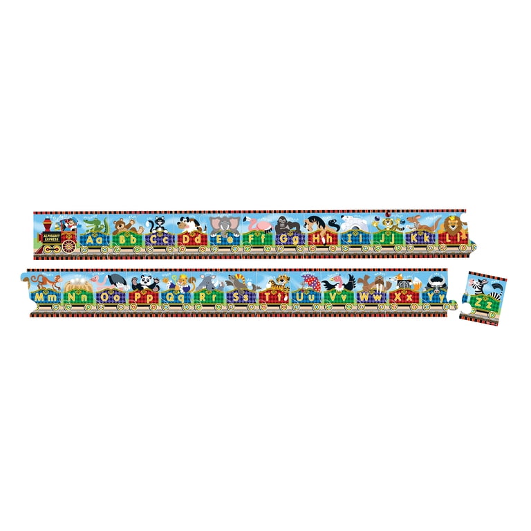 Melissa & Doug Alphabet Express Jumbo Floor Puzzle, 27 Pieces photo 1