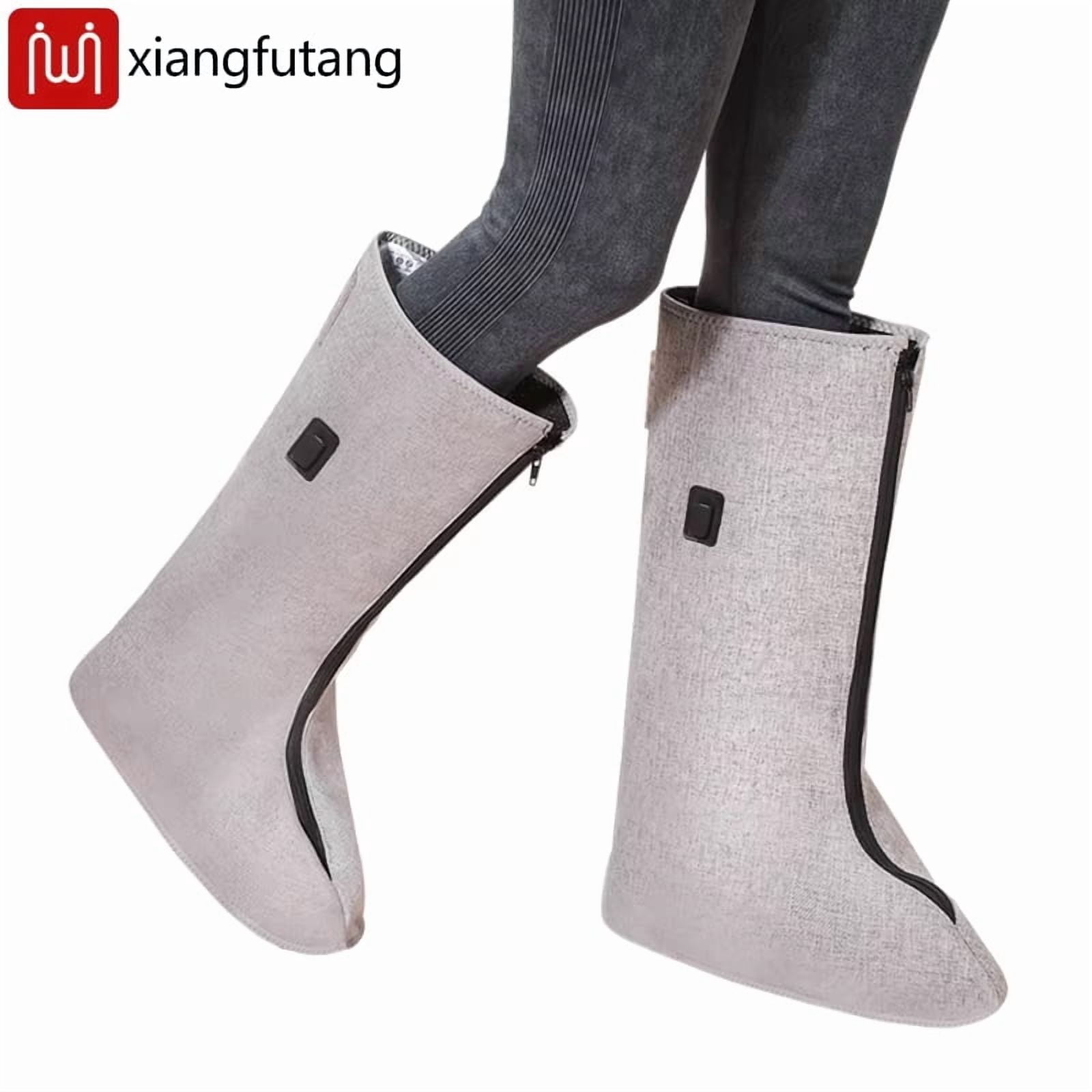Red light heating vibrating boots foot wrap foot massager, all-inclusive massage A pair