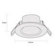 thumbnail image 3 of Estevez luminario LED empotrable ECO LED CCT, 5 Watts, 3 temperaturas, plata, 3 of 6