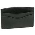 thumbnail image 4 of Tory Burch Emerson Saffiano Leather Slim Card Case Stylish Durable Compact Female, Black, 4 of 4