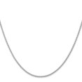 thumbnail image 2 of 14K White Gold Spiga Wheat Chain Necklace 16 inch 1.5 mm Parisian with Lobster Clasp, 2 of 4