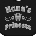 thumbnail image 4 of Inktastic Nanas Princess Granddaughter Girls Baby Bib, 4 of 4