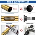 thumbnail image 6 of PLAZA Gold Shower Curtain Rod - Never Rust No Drill Non-Slip Spring Tension Shower Rod, 27-43 inches Metal Steel, Gold, 6 of 9