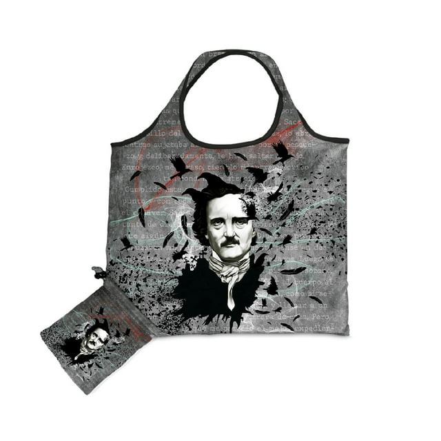 Bolsa Plegable TIGSA Dibujo Edgar Allan Poe El Cuervo
