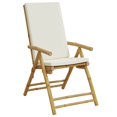 thumbnail image 2 of vidaXL Chaises Longues de Jardin Pliantes 2 Pcs avec Coussins Bambou, 2 of 5