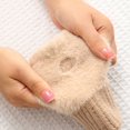 thumbnail image 4 of YooGuoGuo Winter Women TouchScreen Half Finger Gloves Fluffy Imitation Mink Fingerless Gloves Stretchy Hand Wrist Arm Warmer Warm Mittens, 4 of 6