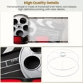 thumbnail image 4 of Movie Lampshades 2 Pack Black Red Movie Filmmaking Popcorn Clapper Board Paintings 13"x13"x10" Light Shade for Table Lamps Floor Lamps Drum Lamp Shades Lampshade Replacement Easy Assembly, 4 of 8