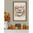 thumbnail image 2 of Awkward Styles Thanksgiving Canvas Wall Art Give Thanks Animals Home Decor Prints, 2 of 4