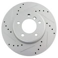 thumbnail image 2 of TRQ Front Performance Brake Rotors Set Vented Premium G-Coated Fits Select 2004-2007 BMW 525i 2007 525xi 2008-2010 528i 2009-2010 528i xDrive 2008 528xi 530i 2006-2007 530xi 535i xDrive 535xi, 2 of 5