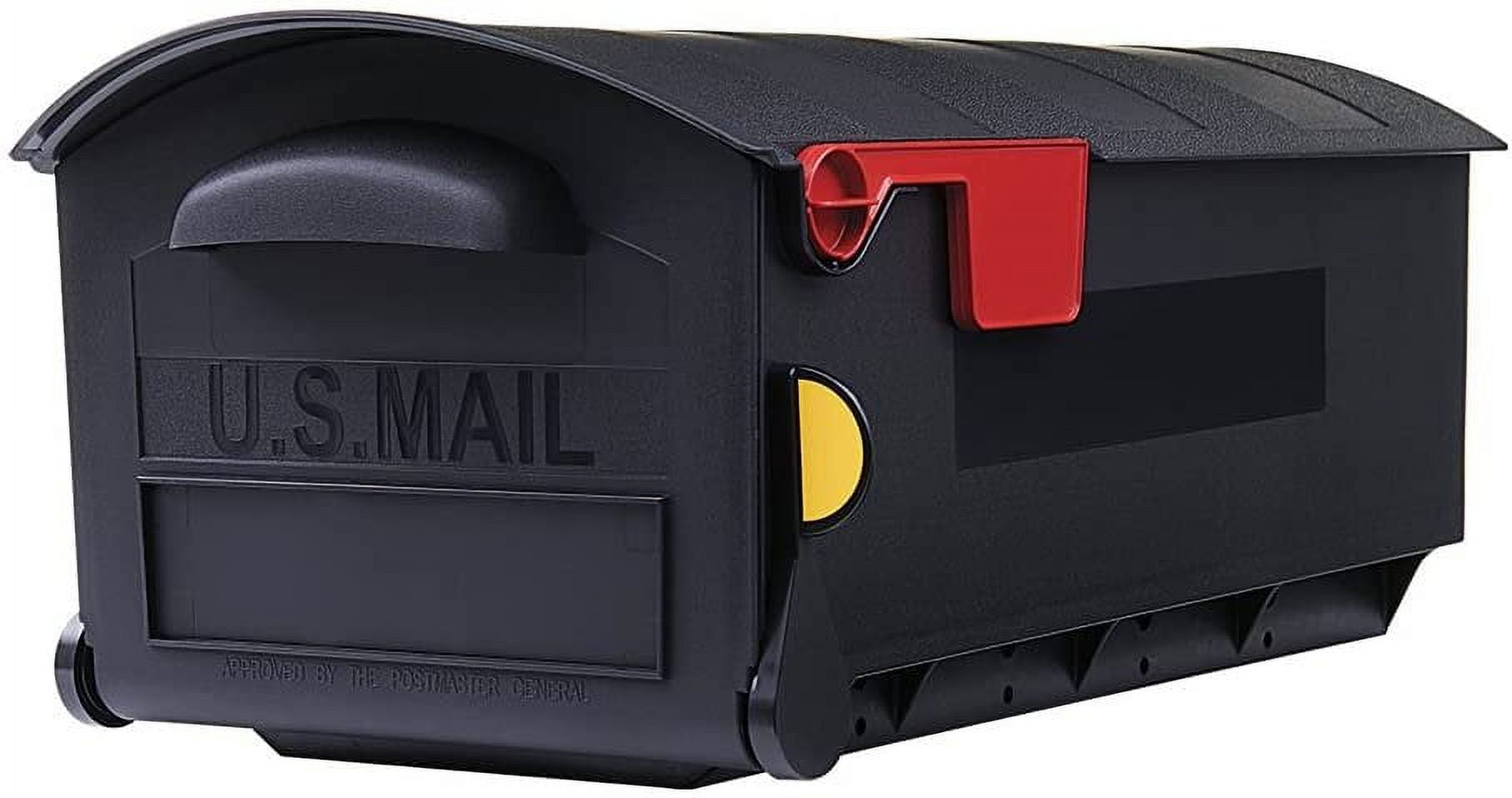Gibraltar Mailboxes Patriot Plastic, Mailbox Mounting Board, Black, GMB225B